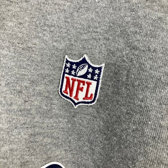 VINTAGE Russell Athletic Crewneck Sweatshirt NFL Embroidered Logo Gray Size L - Picture 2 of 7